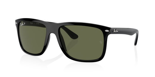Ray-Ban sunglasses Boyfriend Two 601/58 (Lens colour: polarised green) black - 1 pair of glasses